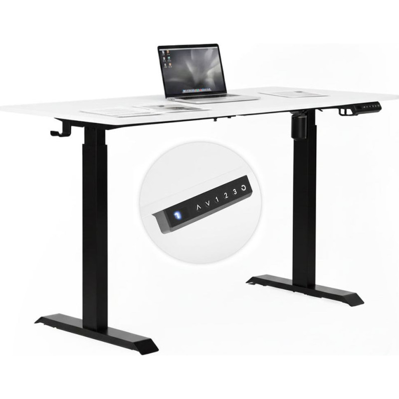 Modernhome Adjustable Electric Desk 140x70 cm Height Adjustment 76&ndash;121 cm ModernHome