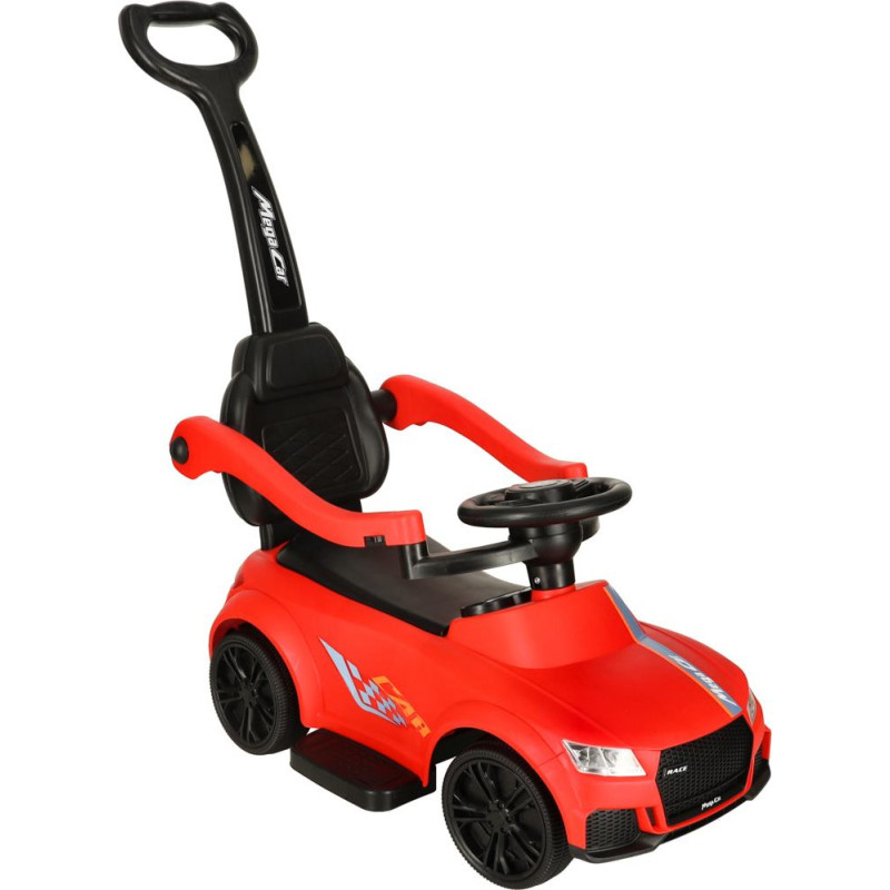 3-in-1 auto ratiņi ar skaņu, gaismām, sarkanā krāsā