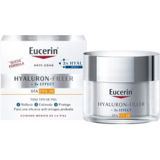 Eucerin Hyaluron-Filler 3x EFFECT Cream Refillable SPF 30 - Plniteln&yacute; denn&iacute; kr&eacute;m proti st&aacute;rnut&iacute; pleti
