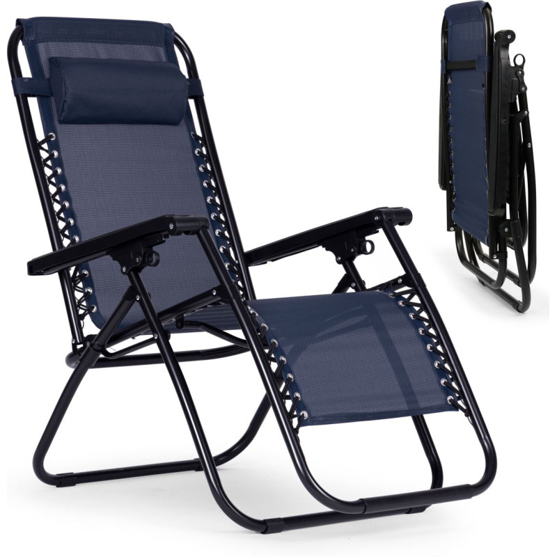 Multigarden Garden armchair with adjustable backrest - dark blue ZERO GRAVITY ModernHome