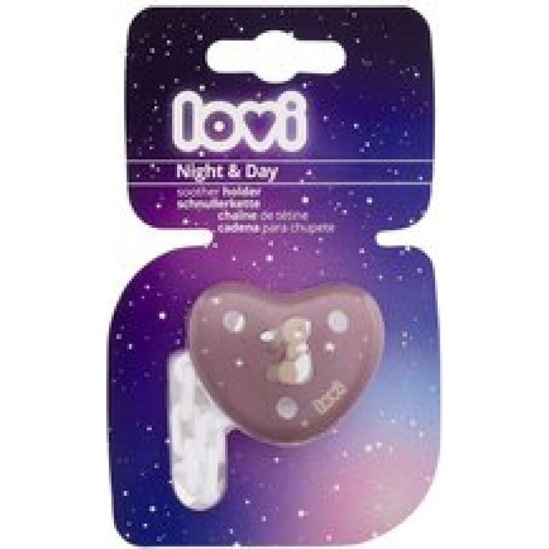 Lovi Night & Day Soother Holder Girl - Klip na dudl&iacute;k