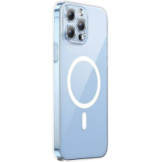 Phone case Baseus Magnetic Crystal Clear for iPhone 13 Pro (transparent) with all-tempered-glass screen protector and cleaning kit