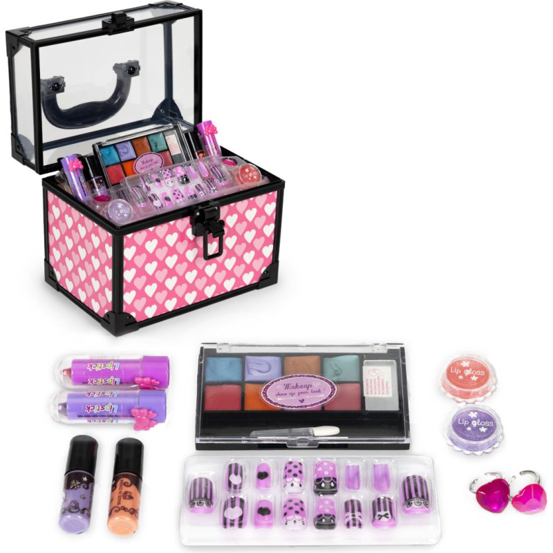Multistore Makeup and Nail Polish Set for Kids in Cosmetic Case