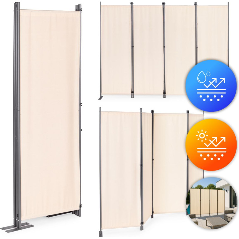 Multigarden Folding 4-Panel Garden and Room Divider 167x216 cm Beige MultiGarden