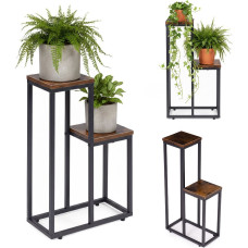 Modernhome Standing Plant Stand for Flowers Decorations 2 Shelves Loft ModernHome