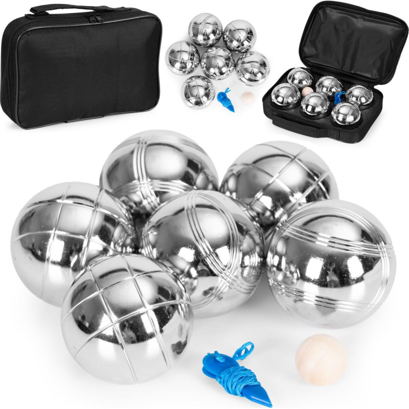Multistore Boules Game Set Petanque 6 Balls + Case and Accessories