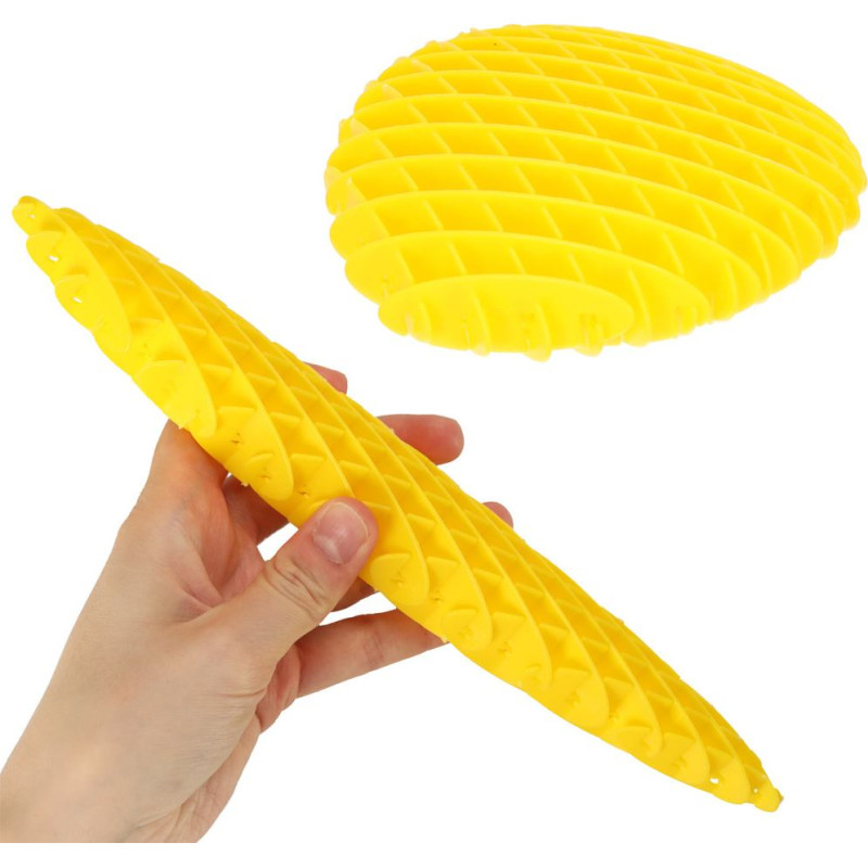 Fidge Worm sensorā antistresa stiepšanās rotaļlieta dzeltena