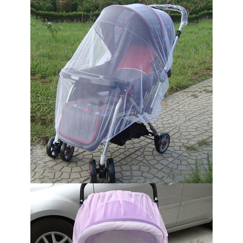 Bērnu ratiņu elastīgs moskītu tīkls 140cm