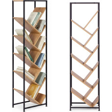 Modernhome Regał na książki geometryczny drzewko 10 p&oacute;łek jasny dąb loftowy ModernHome