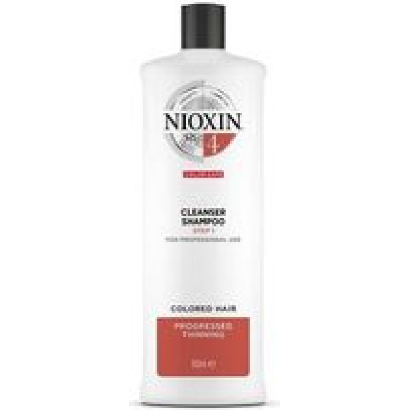 Nioxin System 4 Shampoo Cleanser - Cleansing shampoo for fine colored, significantly thinning hair