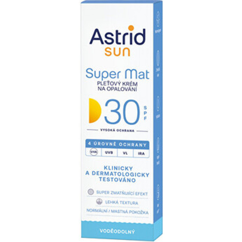 Astrid Super Mat SPF 30 - Pleťov&yacute; kr&eacute;m na opalov&aacute;n&iacute;