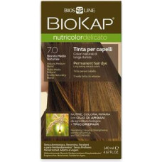 Biokap NUTRICOLOR DELICATO - Barva na vlasy - 7.0 Blond př&iacute;rodn&iacute; středn&iacute; 140 ml