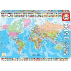 Puzzle politiskā karte EDUCA - 1500 gabali