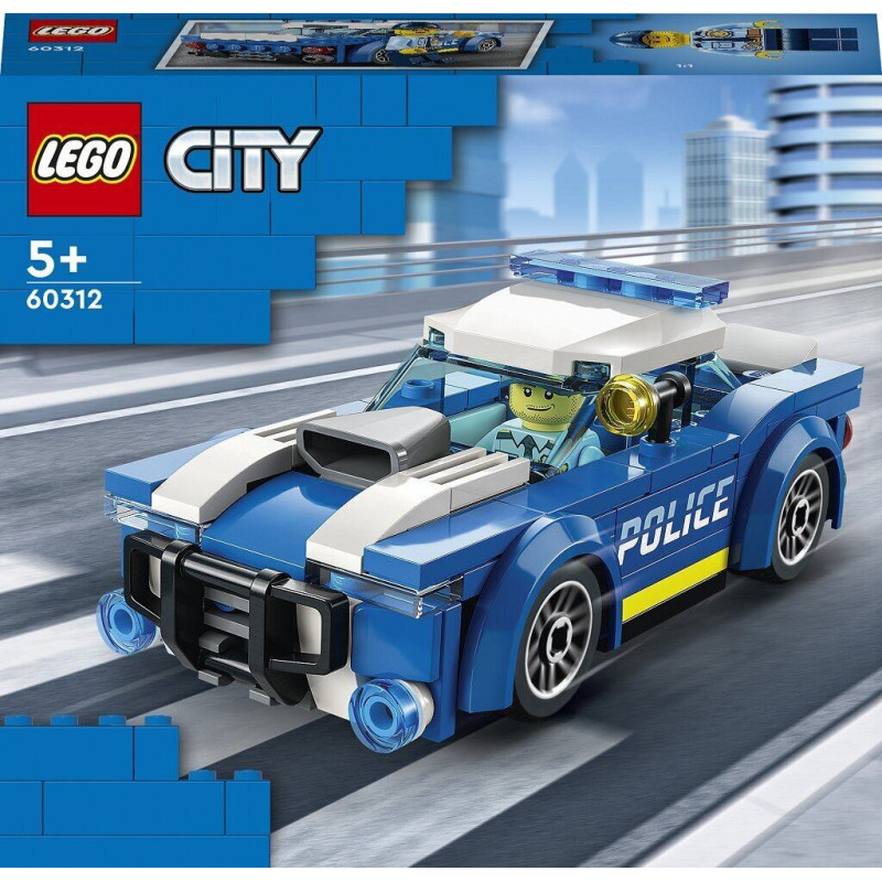 LEGO® 60312 Pilsētas Policijas Auto, Rotaļlieta Bērniem no 5 gadiem ar Minifigūru Oficierim, Dāvanas Ideja, Piedzīvojumu Sērija
