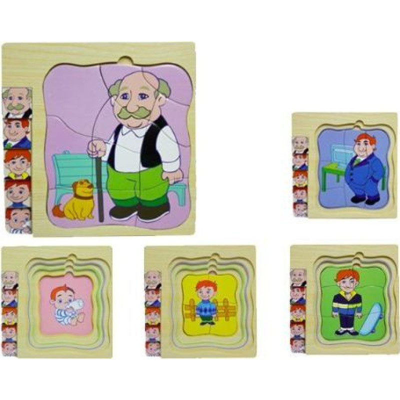 Slāņainā puzle - puzles veidošanas posmi