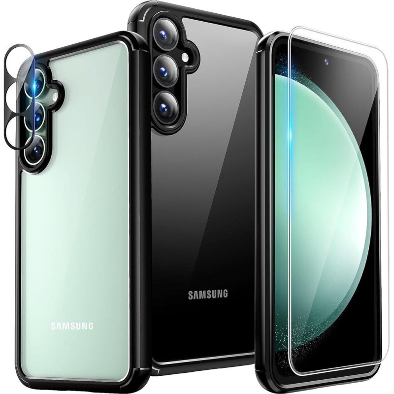 TAURI Samsung Galaxy S23 FE korpuss, ekrāna aizsargi, kameras aizsardzība