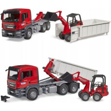 Celtniecības konteiners ar ekskavatoru Bruder