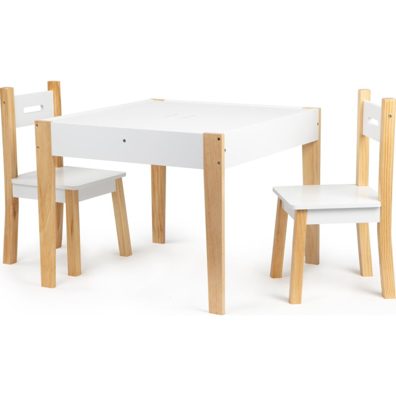 Ecotoys Table with two chairs, children's furniture set ECOTOYS