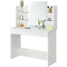 Modernhome Modern cosmetic dressing table with large mirror ModernHome