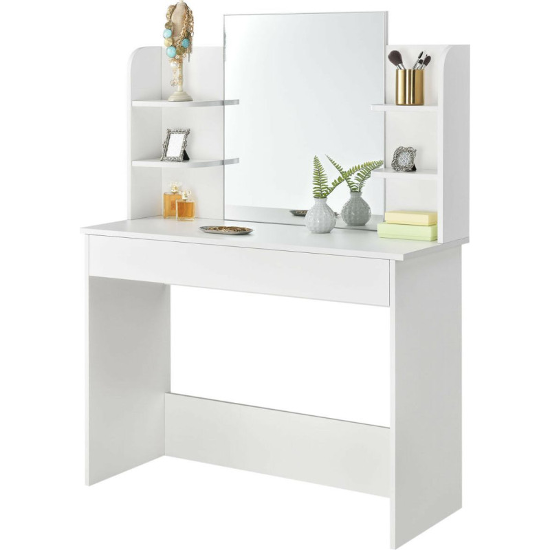 Modernhome Modern cosmetic dressing table with large mirror ModernHome