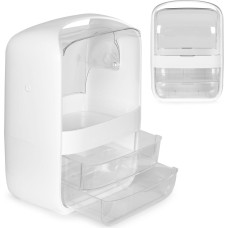 Modernhome Organizer for cosmetics box with drawers - white