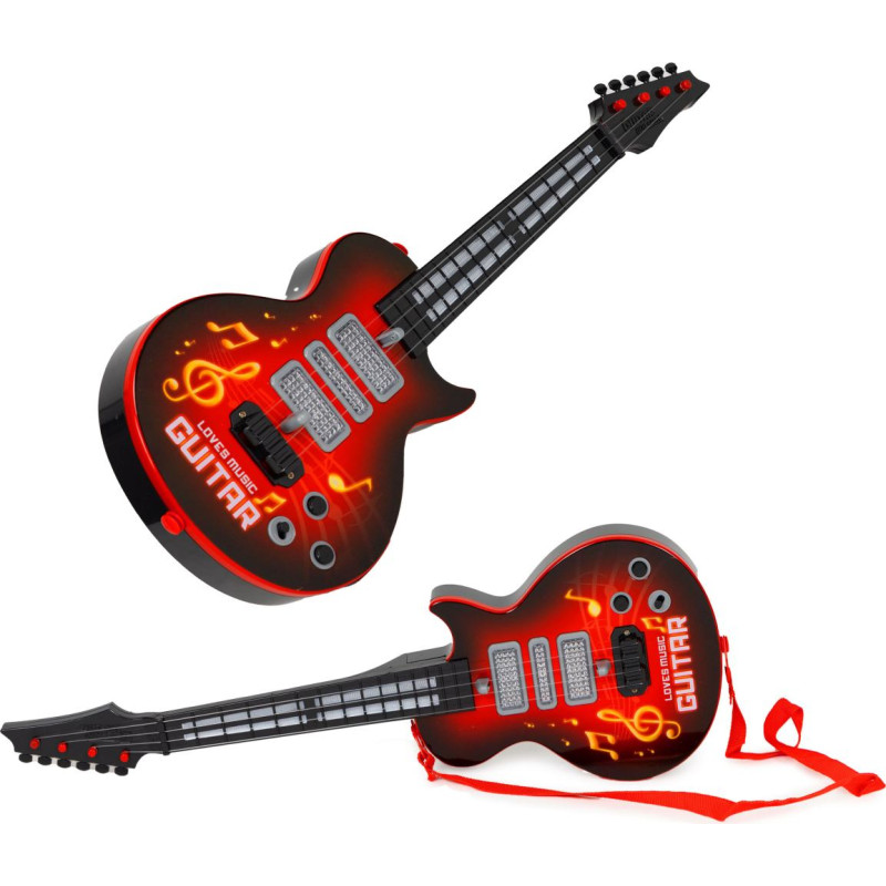 Multistore Electric Guitar for Kids with Learning Mode, Infrared, and Melodies &ndash; Red