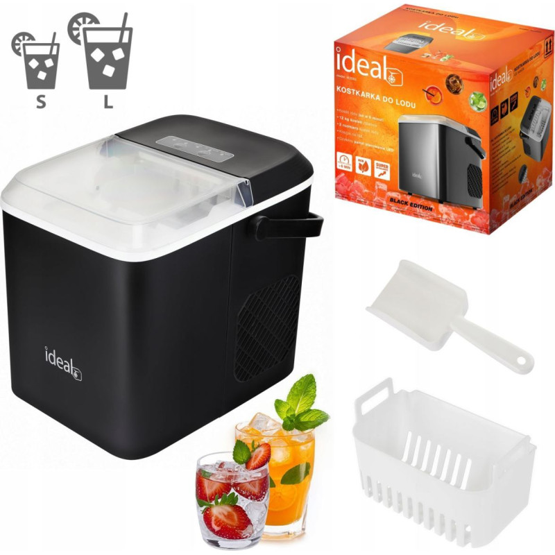 Ideal Home Ice Maker Machine for Cubes Crushed Ice 12 kg 100W IDEAL
