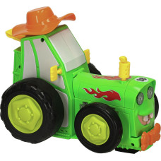 Traktors RC traktors lec dejošanas skaņa zaļa