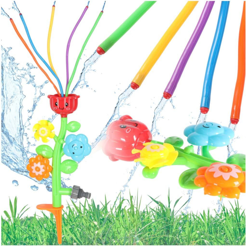 Ūdens smidzinātājs strūklaka bērniem ziedu