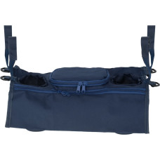 Dzērienu pudeļu ratiņu organizators tumši zils