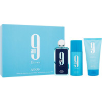 Kosmētikas komplekts Afnan 9am Dive EDP vīriešiem/sievietēm: Parfimērijas ūdens 100 ml + dezodorants 150 ml + dušas želeja 150 ml
