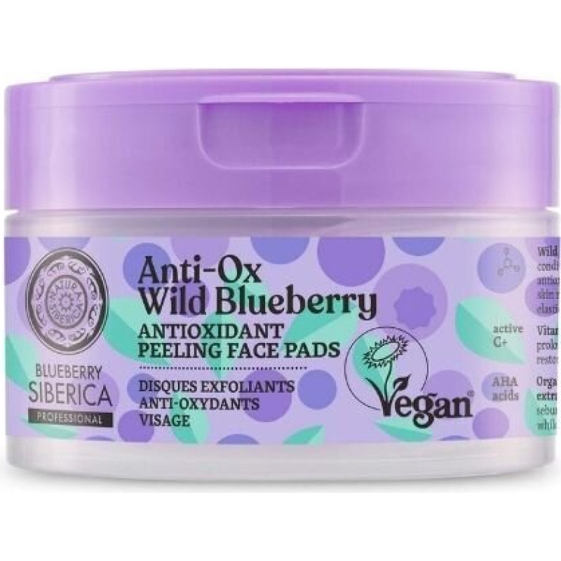 NATURA SIBERICA Antioksidantu pīlinga sejas spilventiņi 20