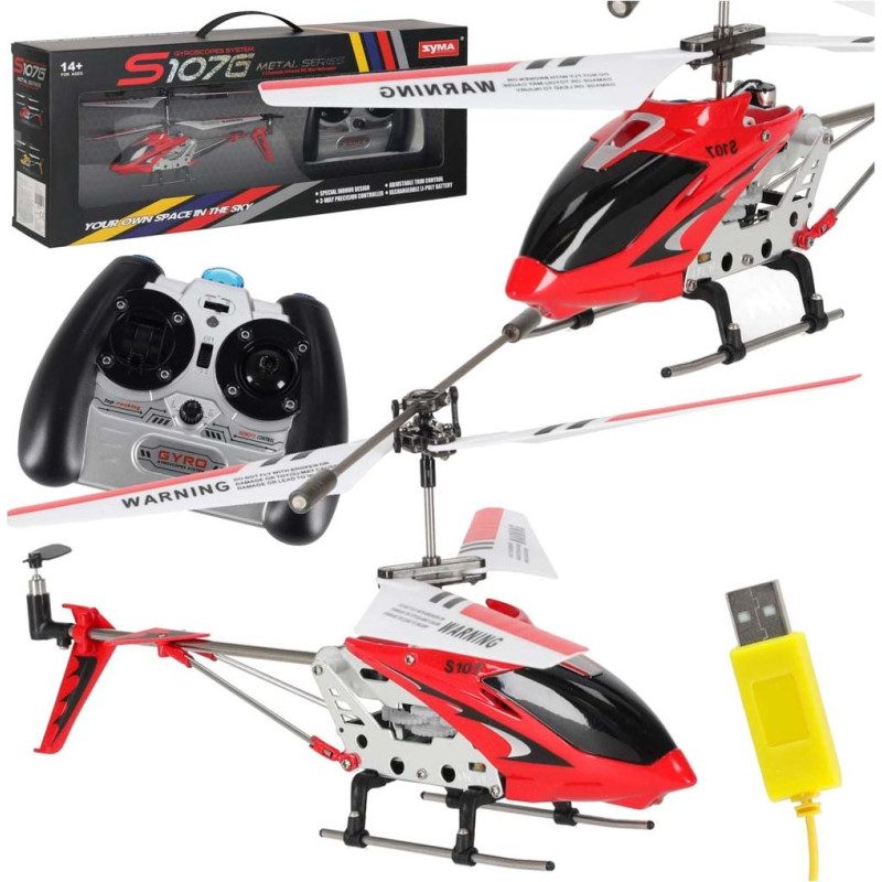 SYMA S107G RC helikopters sarkans