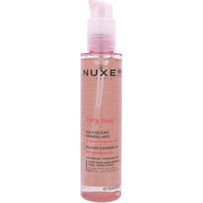 Nuxe Very Rose Delicate Cleansing Oil - Gentle cleansing oil for face and eyes