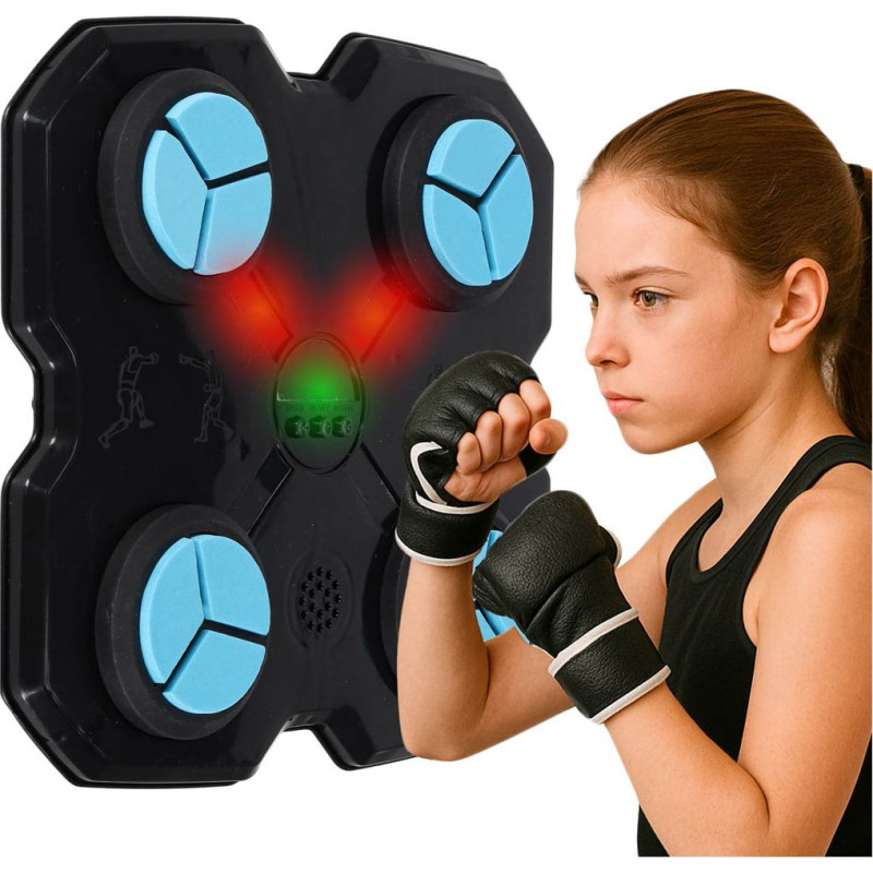 Bokss vairogs sienas treneris mūzika LED USB cimdi