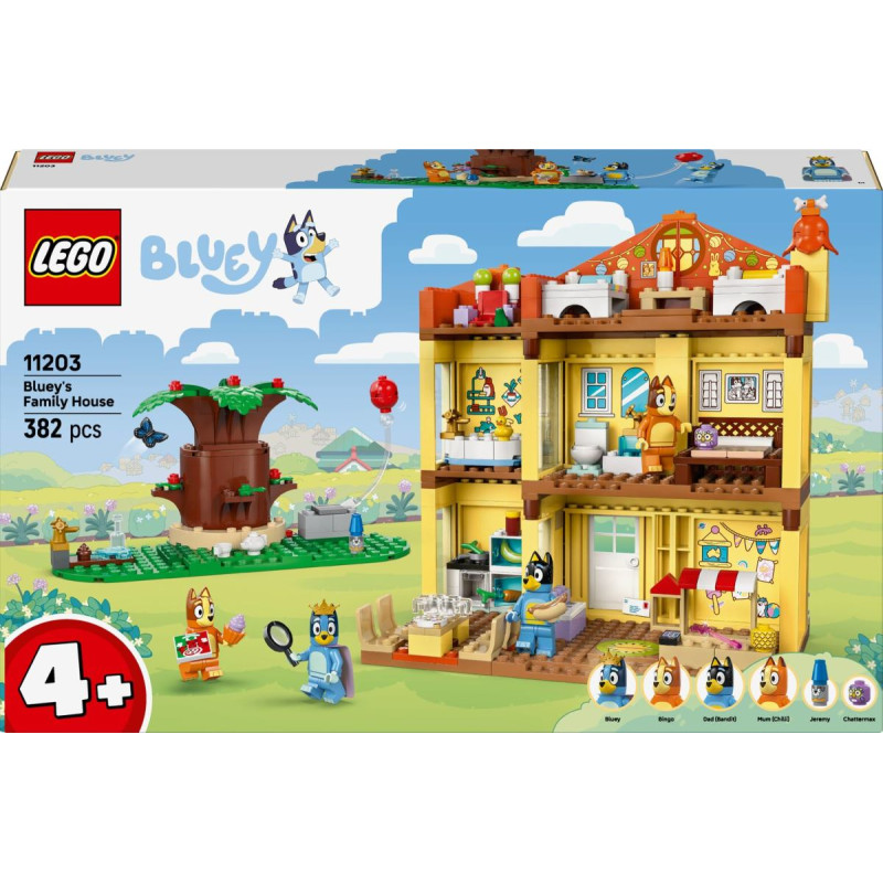 LEGO Bluey 11203 Bluey Ģimenes Nams - Būvniecības Spēle meitenēm vai bērniem no 4 gadiem
