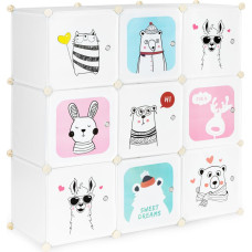 Modernhome Children's storage cabinet with 9 shelves