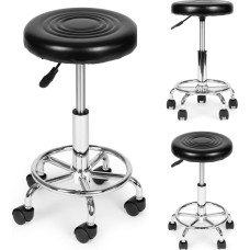 Modernhome Swivel Stool Cosmetic Medical Adjustable Chair Black ModernHome