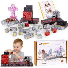 Multistore Magnetic Construction Blocks Set for Children 160 Pieces