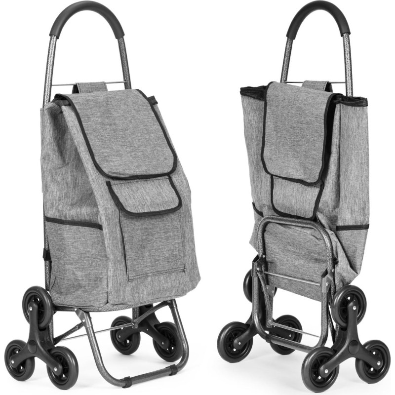 Modernhome Shopping Trolley with Bag 33 Liters Triple Wheels Additional Pockets ModernHome