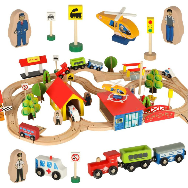 Koka vilciena lokomotīve pilsēta 69el