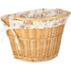 Pīts grozs velosipēda priekšējam grozam austs ziedu ieliktnis