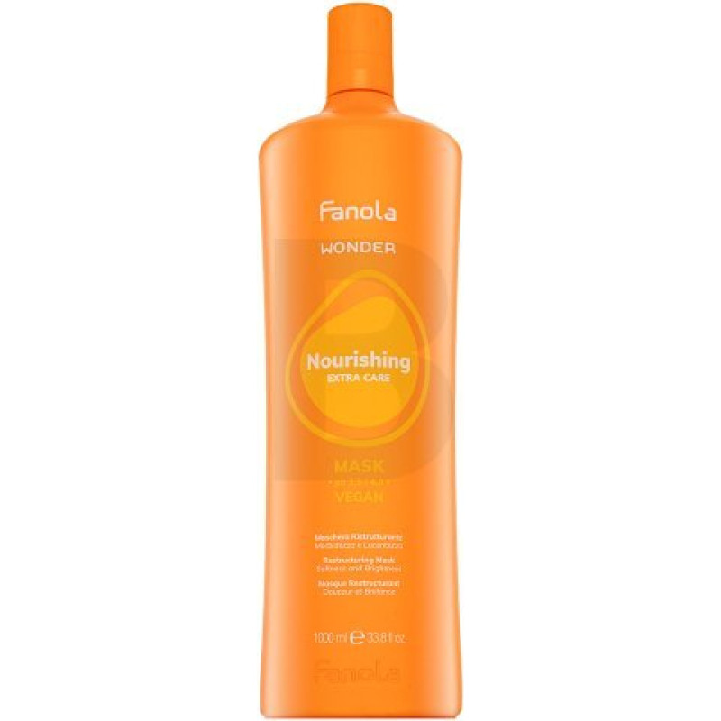 Restrukturizējoša maska - FANOLA - Brīnumu barojošā maska - 1000ml - Maigums - Spīdums - Izsukātājs