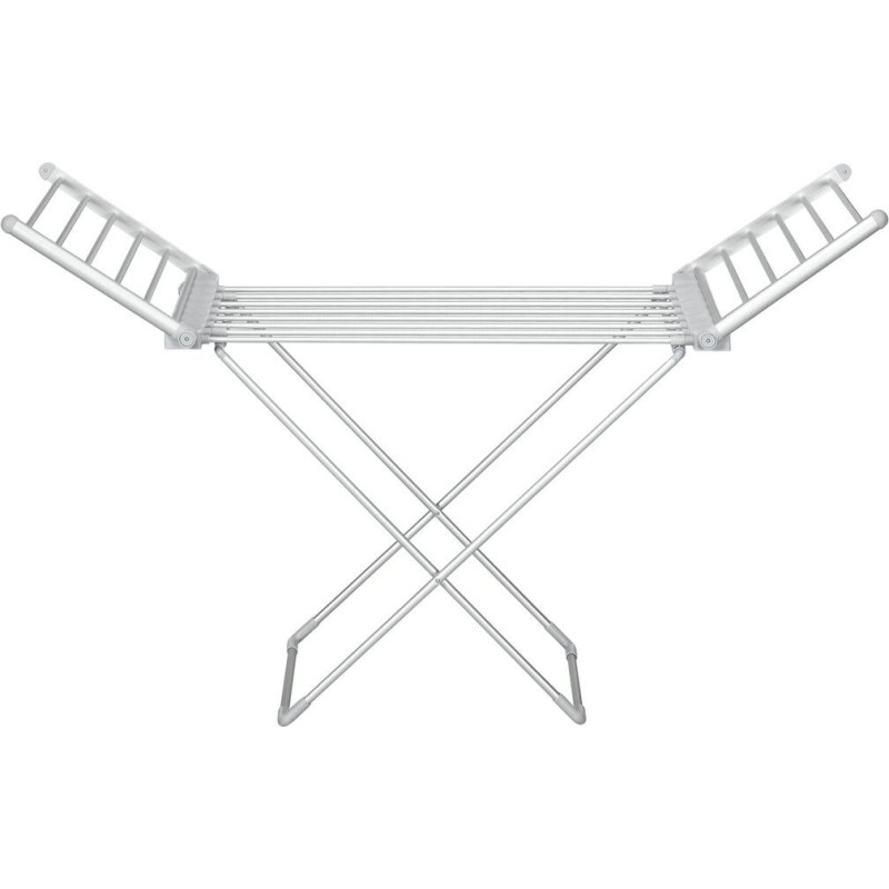 HOMCOM Elektriskais drēbju žirgs Siltumsildāms drēbju žirgs Salokāms drēbju žāvētājs Regulējama temperatūra Alumīnijs 144 x 53 x 91 cm