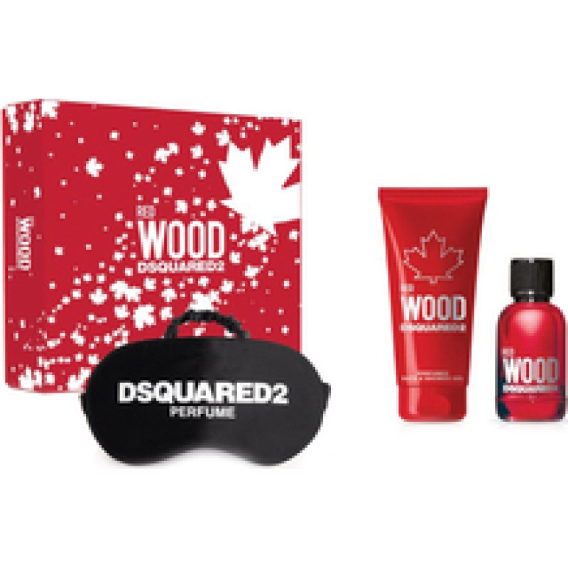 Dsquared2 Red Wood Gift set EDT 50 ml, shower gel 100 ml and sleeping mask