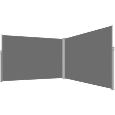 Markiza narożna boczna tarasowa LUARO parawan zwijany 181 x 620 cm szary