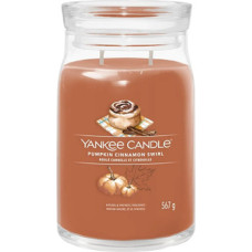 Yankee Candle Pumpkin Cinnamon Swirl Candle ( d&yacute;ňovo-skořicov&yacute; &scaron;nek ) - Vonn&aacute; sv&iacute;čka
