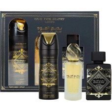 Lattafa Perfumes Bade'e Al Oud For Glory D&aacute;rkov&aacute; sada EDP 100 ml, deospray 200 ml a vlasov&aacute; mlha 50 ml
