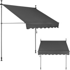Multigarden Height-adjustable, waterproof balcony sunshade with hand crank