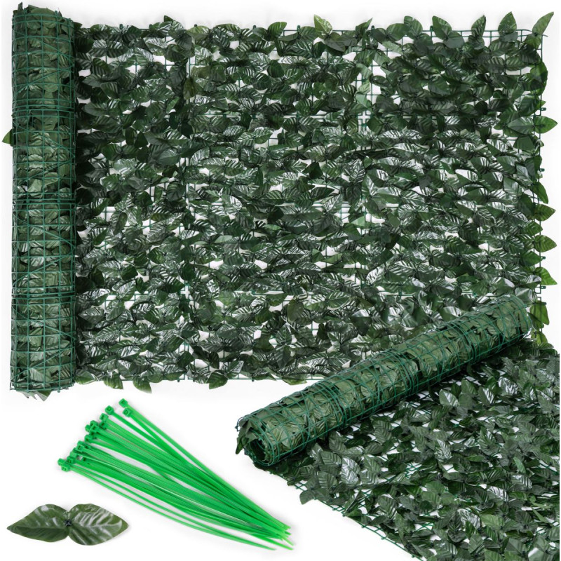 Multigarden Artificial ivy hedge, 300x100 cm, green balcony cover, masking